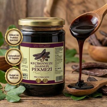 Bozkır Tahin Merkezi 800 gr Keçiboynuzu Harnup Köy Pekmezi