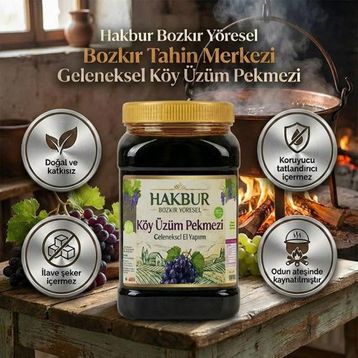 Bozkır Tahin Merkezi 950 gr Üzüm Köy Pekmezi