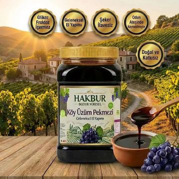 Bozkır Tahin Merkezi 950 gr Üzüm Köy Pekmezi