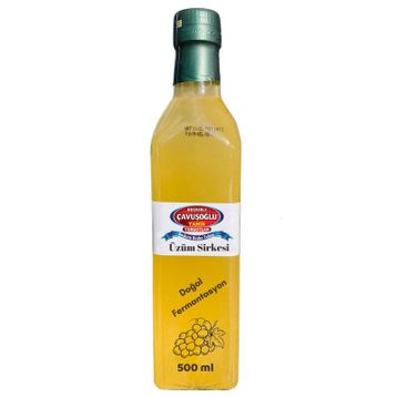 Bozkırlı Çavuşoğlu 500 ml Doğal Fermantasyon Üzüm Sirkesi