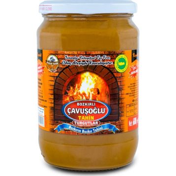 Bozkırlı Çavuşoğlu 600 gr Cam Kavanoz Odun Ateşinde Kepekli Bozkır Tahini