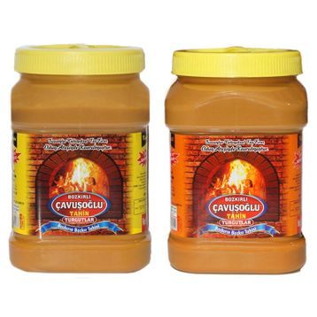 Bozkırlı Çavuşoğlu 930 gr Odun Ateşinde Kepeksiz Tahin + 930 gr Kepekli