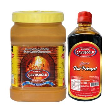 Bozkırlı Çavuşoğlu Odun Ateşinde 930 gr Kepeksiz Bozkır Tahini + 1000 gr Dut Pekmezi