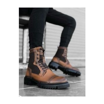 Bpm BA0183 İçi Dışı Hakiki Deri Taba Postal Erkek Bot