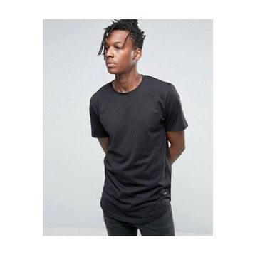 Bpm Long Line Basic Siyah Erkek T-shirt