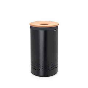 Brabantia Matt Black Mantar Kapaklı Metal Siyah 60 lt Çamaşır Sepeti