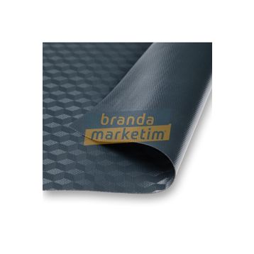 Branda Marketim Antrasit 3D Blockout PVC Pergola Branda Kumaşı