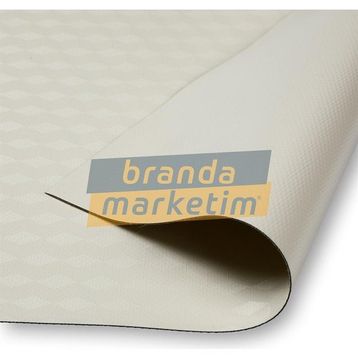 Branda Marketim Krem 3D Blockout PVC Pergola Branda Kumaşı