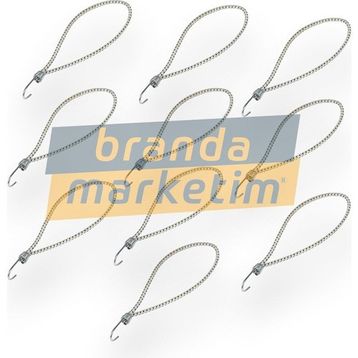 Branda Marketim Metal Kancalı 10 Adet Çadır Branda Gergi Lastiği