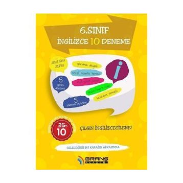 Branş Akademi Yayınları 6. Sınıf İngilizce 10 Deneme