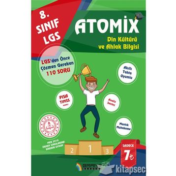 Branş Akademi Yayınları 8. Sınıf LGS Din Kültürü Ve Ahlak Bilgisi Atomix