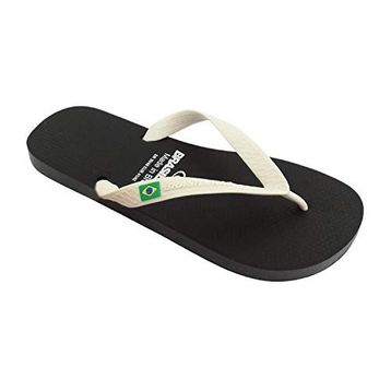 Brasileras Classic Combi Beyaz-Siyah Erkek Terlik