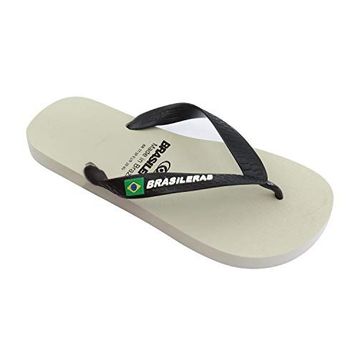 Brasileras Classic Combi Beyaz-Siyah Erkek Terlik