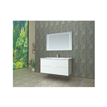 Brat Menekşe Çekmeceli 100 CM Banyo Dolabı
