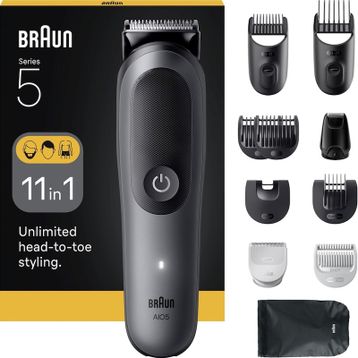 Braun AIO5560 Series-5 Saç Sakal Vücut 11 in 1 Tıraş Kiti