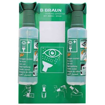 Braun Aynalı Set 2x500 ml Yeşil Solüsyon Göz Duşu İstasyonu