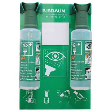 Braun Aynalı Set 2x500 ml Yeşil Solüsyon Göz Duşu İstasyonu