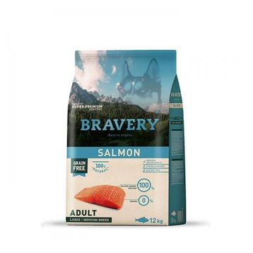 Bravery 12 kg Somonlu Tahılsız Yetişkin Köpek Maması