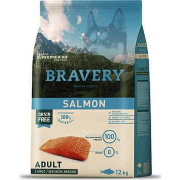 Bravery Somon Balıklı 12 kg Büyük/Orta Taneli Yetişkin Köpek Maması