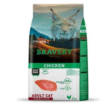 Bravery Tahılsız Tavuk Etli Kısırlaştırılmış 2 kg Yetişkin Kedi Maması