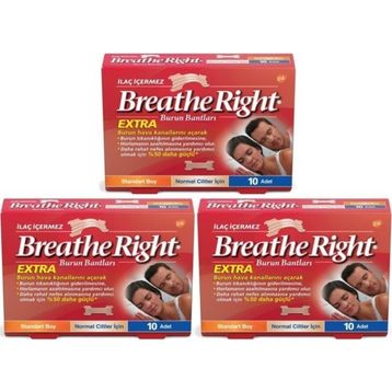 Breathe Right 3x10 Adet Extra Burun Bandı