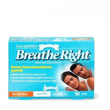 Breathe Right Normal Boy Şeffaf Burun Bandı