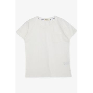 Breeze Basic Ekru 4-8 Yaş Erkek Çocuk Tişört