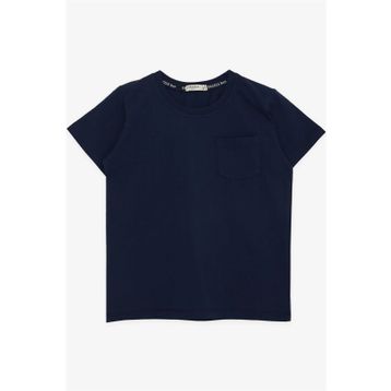 Breeze Basic Lacivert 4-8 Yaş Erkek Çocuk Tişört