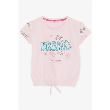 Breeze Baskılı Açık Gri Melanj 5-10 Yaş Erkek Çocuk Tişört