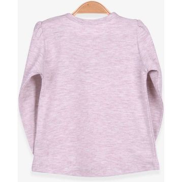 Breeze Bej Melanj 1-4 Yaş Uzun Kollu Güpürlü Kız Çocuk T-shirt