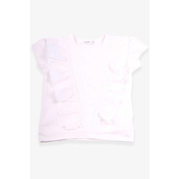 Breeze Ekru 1.5-5 Yaş Güpürlü Kız Çocuk T-shirt