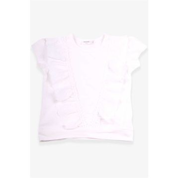Breeze Ekru 1.5-5 Yaş Güpürlü Kız Çocuk T-shirt