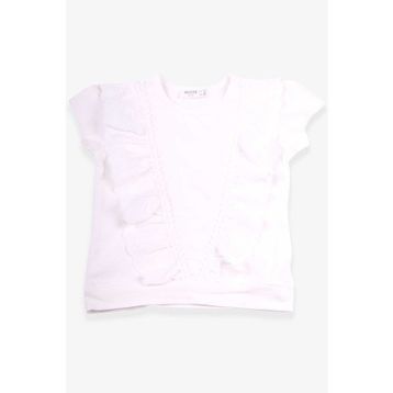 Breeze Ekru 1.5-5 Yaş Güpürlü Kız Çocuk T-shirt