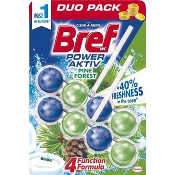Bref Power Aktiv Pine Çam Kokulu 2'li Aktif Klozet Bloğu