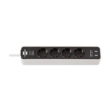 Brennenstuhl 2 X USB Hızlı Şarj Özellikli Beyaz 4 Soketli Priz