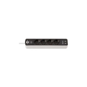Brennenstuhl 2 X USB Hızlı Şarj Özellikli Beyaz 4 Soketli Priz