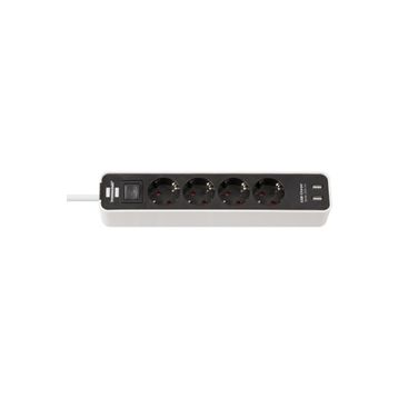 Brennenstuhl 2 X USB Hızlı Şarj Özellikli Beyaz 4 Soketli Priz