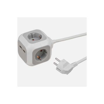 Brennenstuhl Alea Power 1.4 mt Küp 4'lü 2 USB'li 2 Adet Priz