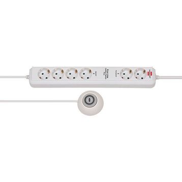 Brennenstuhl Comfort Line Plus Serisi Düz Fişli 6 Soketli 2 mt Beyaz Priz Uzatma Kablosu