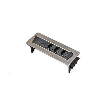Brennenstuhl Ofis ve Mutfak Masasına Ayarlanabilir USB 3 Soketli Priz