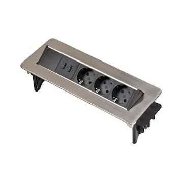 Brennenstuhl Ofis ve Mutfak Masasına Ayarlanabilir USB 3 Soketli Priz
