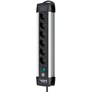 Brennenstuhl Premium Alu-line Serisi 6 Soketli 3 m Uzatma Prizi