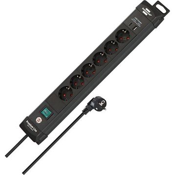 Brennenstuhl Premium Line Serisi 6 Soketli 3 mt 60.000 Mah Akım Korumalı Uzatma Kablosu Priz