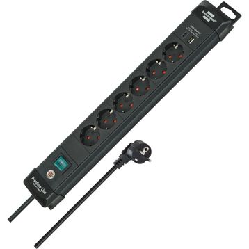 Brennenstuhl Premium Line Serisi 6 Soketli 3 mt 60.000 Mah Akım Korumalı Uzatma Kablosu Priz