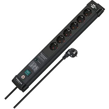 Brennenstuhl Premium Line Serisi 6 Soketli 5 mt Uzatma Kablosu Priz