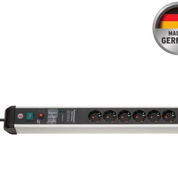 Brennenstuhl Premium Protect Line Serisi 6 Soketli Hızlı Şarj Özellikli 3 mt 60.000 MAH Akım Korumalı Siyah Gri Uzatma Kablosu