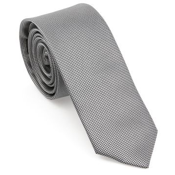 Brianze MKAS-9 Gri Oxford Model Mendilli Slim Kravat