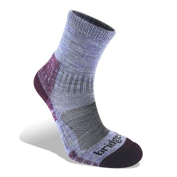 Bridgedale WoolFusion Trail Light Heather-Damson Kadın Outdoor Çorap