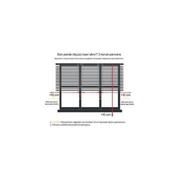 Brillant Etek Dilimli Krem 110x200 cm Stor Perde