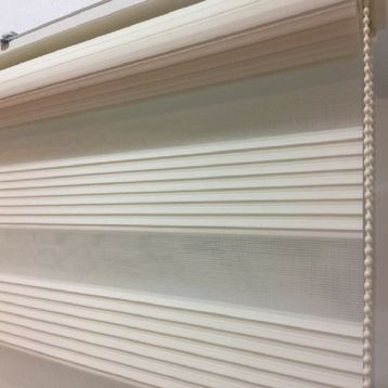 Brillant Zebra Krem Bamboo 200x200 cm Stor Perde